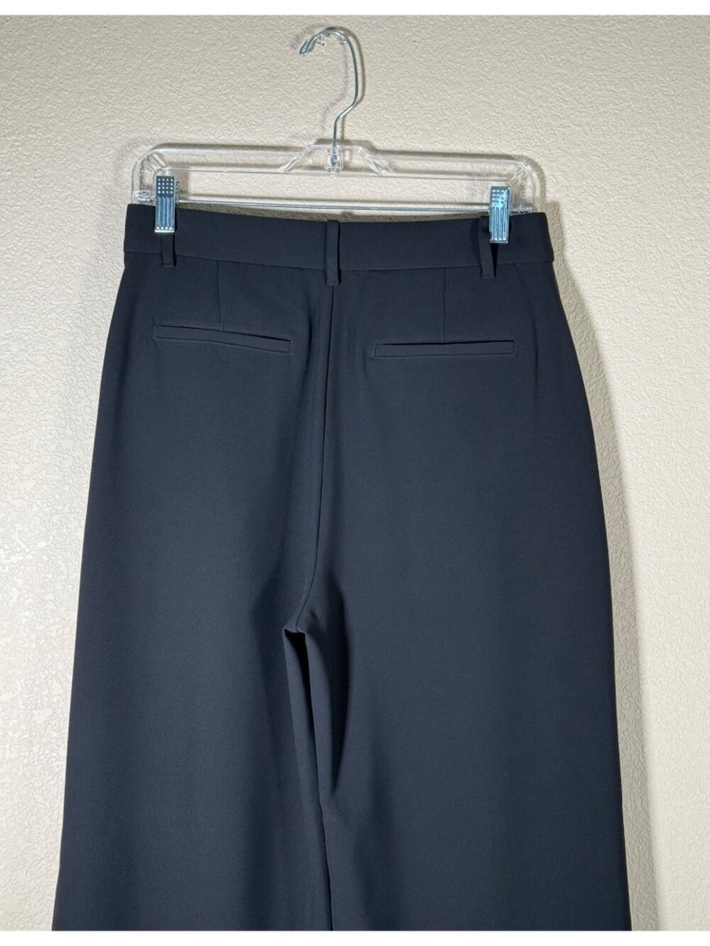 GAP 365 High Rise Pleated Trouser Pants Black Career - Picture 11 of 13